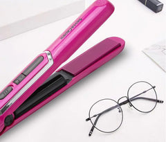 Wireless Curling Wand, Rechargeable 2-in-1 Hair Straightener