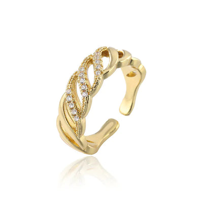 Adjustable 18K Gold Ring - European and American Trend